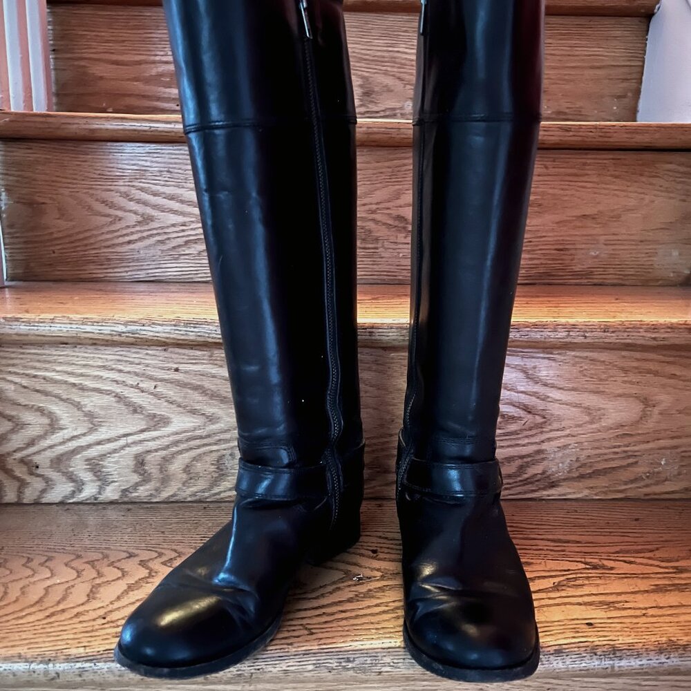 Frye Knee HIgh Harness Boots